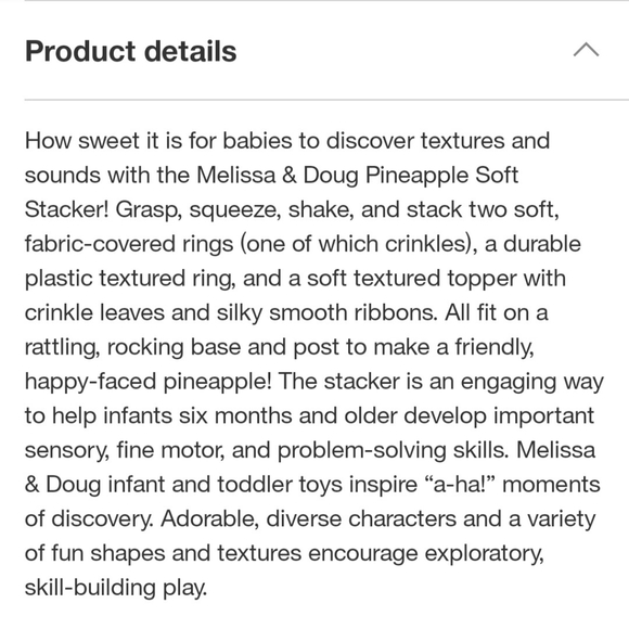 Melissa & Doug Pineapple Soft Stacker - Picture 9 of 11